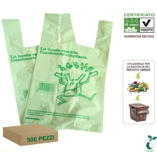 Compostable T-shirt Bag